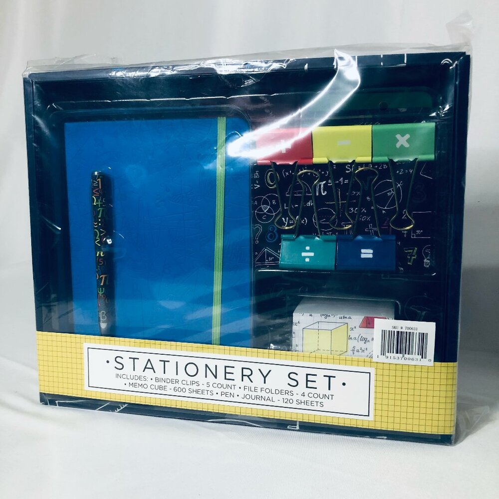 Innovative Designs Stationery Set (new in box) Math Theme